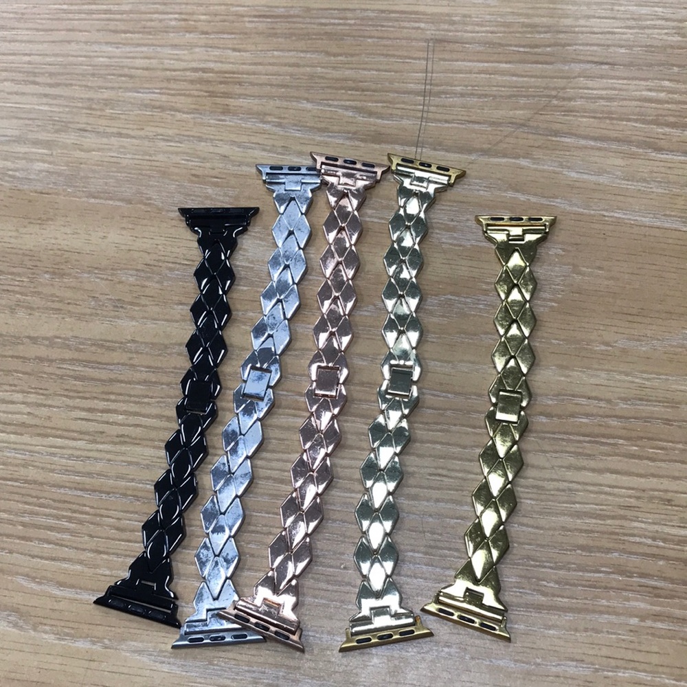 9 Apple Watch 38mm/40mm metal bands unbranded.